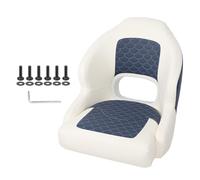 Acouto Yacht Captain PVC Leather Water Resistant Scratch Proof Memory Foam with Backrest Two Tone Boat for Pontoon Ship Resistant Injection an Filled Resilient