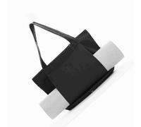 Acouto Yoga Mat Storage Bag Canvas Yoga Mat Carrier Pilates Shoulder Bag for Office Workout Pilates Reinforced a Interface Manner Damage Lightweight Made Cross to and It's The (Black)