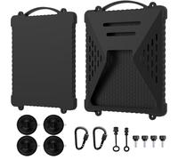 ACOVE Suction Car Cup Mount for Starlink-Mini,2-in-1 Satellite Dish Mounts Protective Silicone Case & Strong Suction Cup Stable Satellite Signal with Hook & Handle for Car Window/RVs/Road Trips,Black