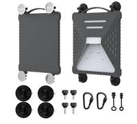 ACOVE Suction Car Cup Mount for Starlink-Mini,2-in-1 Satellite Dish Mounts Protective Silicone Case & Strong Suction Cup Stable Satellite Signal with Hook & Handle for Car Window/RVs/Road Trips,Grey