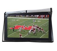 acoveritt Outdoor 60"-65" TV Set Cover,Scratch Resistant Liner Protect LED Screen Best-Compatible with Standard Mounts and Stands (Dark Gray)