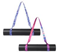 Acpetdr 2 Pack Yoga Mat StrapZiehen Sie die Gurte der Yogamatte einfach fest - Yoga Mat Straps for Carrying (Multicolor) Adjustable Yoga Mat Straps for Carrying, yoga mat stand