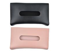 Acpetdr 2 Pcs Car Sun Visor Tissue Box, Car Tissue Box, Multi-function Car Tissue Holder, Leather Sun Visor Tissue Holder, Sun Visor Tissue Hanging Box, Car Hanging Pocket Tissue Box