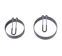 Acpetdr 2pcs Egg Ring, Mould Egg Ring, Stainless Steel Egg Ring, Omelette Mould, Omelette Plate Mould, Stainless Steel Non-Stick Omelette Mould for Omelettes, Sandwiches, Meat Patties