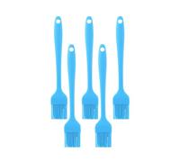 Acpetdr 5Pcs Silicone Pastry Brush, Blue, Set of 5, Silicone Handle, Non-Scratch, Dishwasher Safe