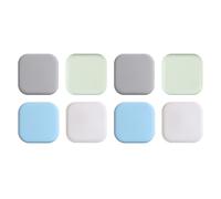 Acpetdr 8 Pcs Door Stoppers Silicone Door Handle Protectors Anti-Collision Wall Buffers Noise Reduction Wall Shield Cushion Pads for Cabinets HeadBoard Wall Fridge