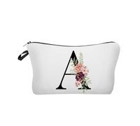 Acpetdr Personalized Gifts for Women Initial Makeup Bag, Monogrammed Cosmetic Bags Toiletry Pouch, Birthday Gifts for Women, Mothers Day Gifts for Mom (Letter A)