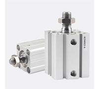 ACQ20 Pneumatic Thin Cylinder ACQ50mm No Magnet Stroke 10-15-20-25-30-40-50-60-B Piston Compact Air Double Acting 1Pcs(Stroke 100mm)