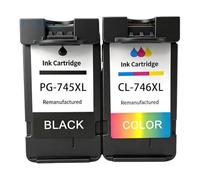 AcqjEYdoX Compatible Ink Cartridge Set for iP2870 MG2470 MG2970 MG3070 MX497 Printers - Includes PG-745 CL-746 PG-745XL CL-746XL(1SET Black Color)