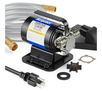 Acquaer Portable Electric Utility Water Transfer Pump 115V 1/10 HP with Suction Hose Kit, Low Suction Water Removal for Water Beds, Pools, Rain Barrel, Aquariums