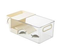 Acquario per Tartarughe - Terrario Trasparente per Rettili - Serbatoio PET/PP con Zona Basking - Habitat Multifunzionale per Tartarughe, Gamberi, Rane, Granchi Eremiti e