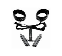 Master Series Acquire Easy Access Thigh Harness with Wrist Cuffs