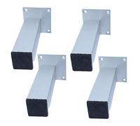ACRaBoss 4 Pieces Modernniture Sofa Legs,DIY Metalniture Legs,Not Adjustable Kitchen Feet,Aluminumy Sofa Legs,Square Cabinet Feet,for Couch Sofa Desk Bedwith Screws/12Cm/4.7In