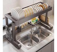 ACRaBoss Dish Drying Rack over the Sink, Large Sink Rack for Organizer Cookware,Cups,Cutting Board, Space Saving/77Cm