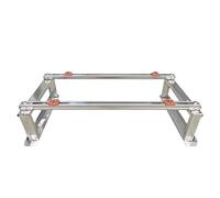 ACRaBoss Heavy Duty Universal Ac Bracket - Stainless Steelrt Stand for Mini Split Air Conditioner & Heat Pumps - Durable Condenser Mounting Base/Sier/73*40*18Cm