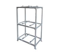 ACRaBoss Outdoor Air Conditioner Mounting Bracket Mini Split Air Conditioner Ground Stand,Double-Layer Stacking Heavy-Duty Condenser Stand, Shock Absorption Universal A/C Units Mounting Brackets/L80*W