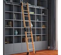 ACRaBoss Slide Rail Sliding/Rolling Library Ladder Hardware Round Tube Carbon Steel, Mobile Library Ladder Track Kit Rolling Ladder Track Rail for Loft Office/24Ft/732Cm Track Kit