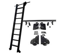 ACRaBoss Sliding Rail Kit for Bookshelf, Home Office Rolling Library Ladder Hardware, for Library, Loft, Storage Room, Cloakroom, Wine Cellar/20Ft/600Cm Track Kit