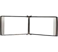 ACRaBoss Wall Mounted Poster Flip Book Display, A4 Wall Display File Red 13X9X2.3In/Black