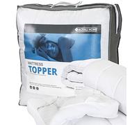 ACRALI HOME Mattress Topper Single Bed 4 Inch/10cm Quilted, Hypoallergenic, Thick, Fluffy Breathable Extradeep Single Bed Topper Strong Corner Straps for Luxury Comfort