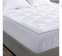 Acrali Home Quilted Fitted Mattress Topper Small Single - Heavy filled Mattress Protector Pad for Sofa Caravan Campervan - Cooling Mattress Topper Size (75x190cm)