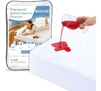 Acrali Home Quilted Waterproof Cot Bed Mattress Protector 70x140cm, 4-Layer Super Absorbent, Non-Slip Extra Deep Fitted Skirt, Machine Washable, Antiallergic & Breathable Hotel Quality Bed Covers