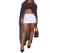 Acrawnni Chiffon Cape for Women Sheer Mesh Shawl Wraps Tulle Bridal Flowy Capelets for Evening Dress Crop Cover Up Poncho (A-Blue, ONE SIZE)