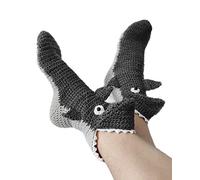 Acrawnni Funny Socks Knitted Crocodile Sock 3D Animal Socks Novelty Knitting Pattern Shark Fish Sock Winter Warm Floor Stockings