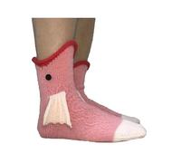 Acrawnni Funny Socks Knitted Crocodile Socks 3D Animal Socks Novelty Knitting Pattern Shark Fish Socks Winter Warm Floor Socks (Z-Fish, One Size)