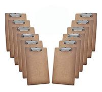 Acrimet Clipboard Letter Size A4 (33 cm x 23 cm) Low Profile Clip (Hardboard) (12 Pack)