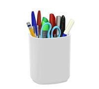 Acrimet Jumbo Pencil Holder, Pen Cup, Caddy Super-Sized Desktop Organizer for Students, Artists and Professionals (Plastic) (White Color)