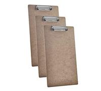 Acrimet Legal Size Clipboard - Low Profile Clip Clip, Hardboard, Smooth Finish, FSC Certified, 3 Pack