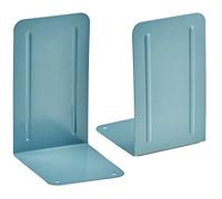 Acrimet Metal Bookends, Non-Skid Book Stand for Shelves, Heavy Duty Book Stopper, 17,5 cm H x 10 cm W x 11,5 cm D, Green, 1 Pair