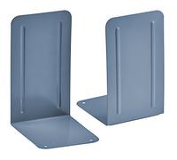 Acrimet Metal Bookends, Non-Skid Book Stand for Shelves, Heavy Duty Book Stopper, 17,5 cm H x 10 cm W x 11,5 cm D, Blue, 1 Pair