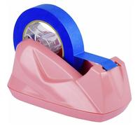 Acrimet Premium Desktop Tape Dispenser Jumbo, Plastic, Non-Skid Base (Heavy Duty) (Pink Color)