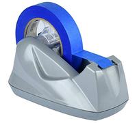 Acrimet Premium Desktop Tape Dispenser Jumbo, Plastic, Non-Skid Base (Heavy Duty) (Platinum Silver Color)