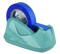 Acrimet Premium Desktop Tape Dispenser Jumbo, Plastic, Non-Skid Base (Heavy Duty) (Solid Green Color)