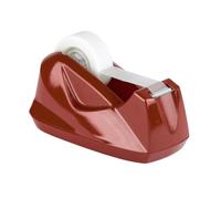 Acrimet Premium Desktop Tape Dispenser, Plastic, Non-Skid Base (Heavy Duty) (Red Color)
