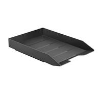Acrimet Stackable Letter Tray Front Load, Letter Size, Plastic, Black Color, 1 Unit