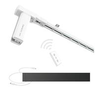 ACRIMO Motorized Curtain Track, Smart Track Kit for Curtains with Solar Panel Power and Optional Wall Plug, Length 4 Meters
