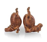 Acrobatic Hippo Bookends