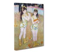 Acrobats At The Cirque Fernando By Pierre Auguste Renoir Canvas Print | Gallery Wrapped 30mm Frame Wall Art | 20x14 inches | Ready to Hang | Impressionist Picture | Living Room Bedroom Lounge Office