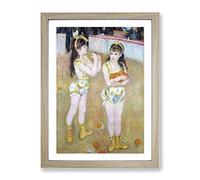 Acrobats At The Cirque Fernando By Pierre Auguste Renoir Classic Painting Framed Print | A2 Oak Framed Wall Art | Ready to Hang | Classic Historical Picture | Living Room Bedroom Lounge Office