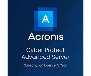Acronis Cyber Protect Advanced Server Subscription License, 5 Year