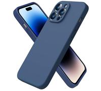 ACRONIX Compatible with iPhone 14 Pro Max Case 6.7",with 1 x Screen Protector, Silky-Soft Touch Liquid Silicone Shockproof Rubber Cases Comprehensive Protection Cover for iPhone 14 Pro Max-Storm Blue