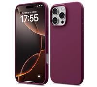 ACRONIX Compatible with iPhone 16 Pro Max Case 6.9", Slim Liquid Silicone Cover, Lightweight Soft Touch Grip, Shockproof Thin Protective 16 Pro Max Phone Case-Wine Red
