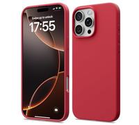 ACRONIX Compatible with iPhone 16 Pro Max Case 6.9", Slim Liquid Silicone Cover, Lightweight Soft Touch Grip, Shockproof Thin Protective 16 Pro Max Phone Case-Red