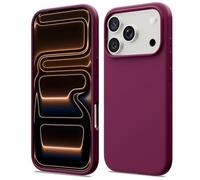 ACRONIX Compatible with iPhone 17 Pro Case 6.3", Slim Liquid Silicone Cover, Lightweight Soft Touch Grip, Shockproof Thin Protective 17 Pro Phone Case-Wine Red