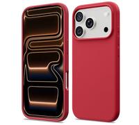 ACRONIX Compatible with iPhone 17 Pro Case 6.3", Slim Liquid Silicone Cover, Lightweight Soft Touch Grip, Shockproof Thin Protective 17 Pro Phone Case-Red