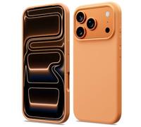 ACRONIX Compatible with iPhone 17 Pro Case 6.3", Slim Liquid Silicone Cover, Lightweight Soft Touch Grip, Shockproof Thin Protective 17 Pro Phone Case-Cosmic Orange